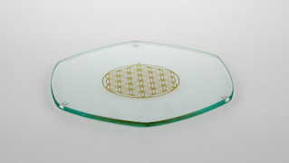 23cm Golden Flower of Life Zest Energy Plate